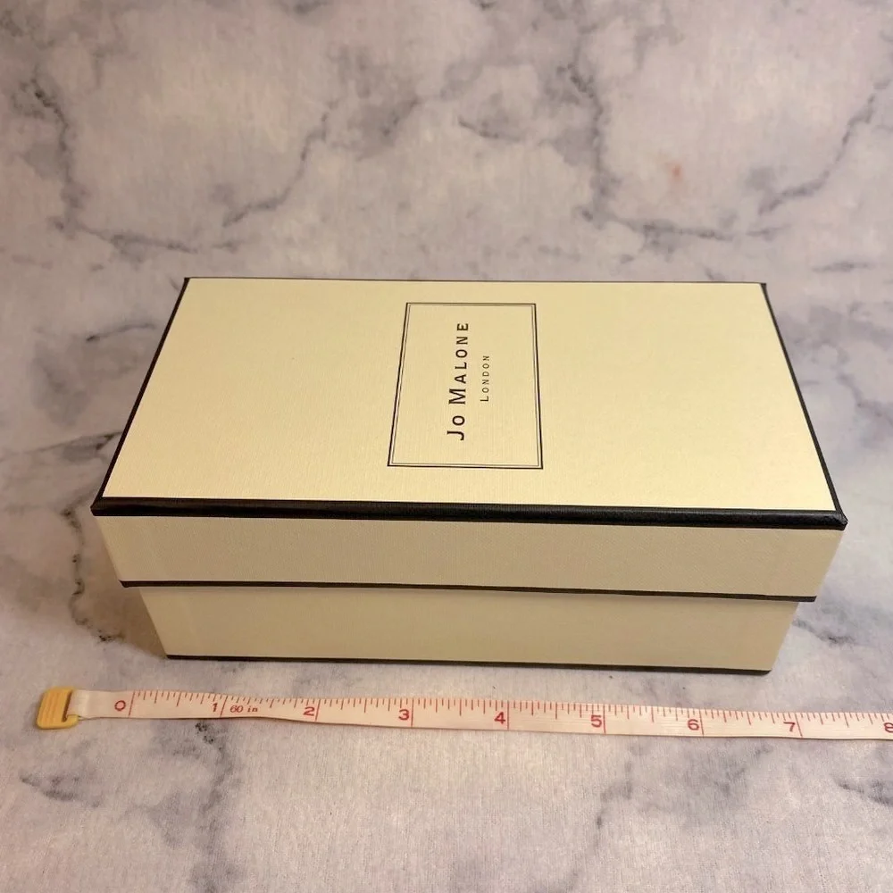 Jo Malone Rectangular Box, Empty Gift Box with Ribbon, 6.5 x 3.5 x 2.5 in-NEW